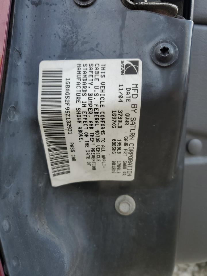 2005 Saturn Ion Level 1 VIN: 1G8AG52F95Z132931 Lot: 41896085
