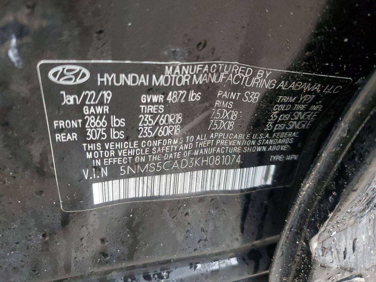2019 Hyundai Santa Fe - Image 13