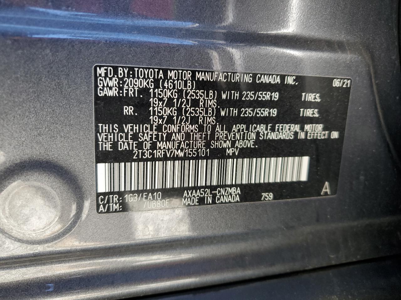 2021 Toyota RAV 4 - Image 15