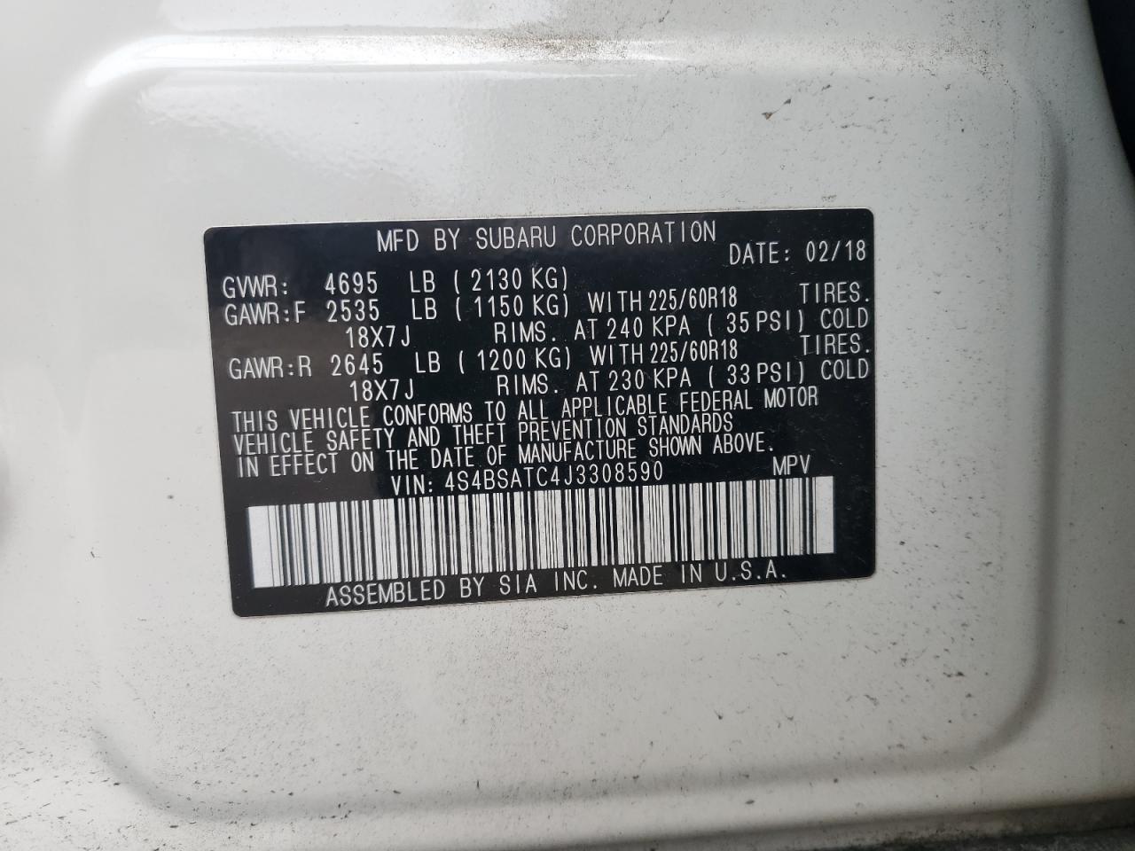 2018 Subaru Outback - Image 14