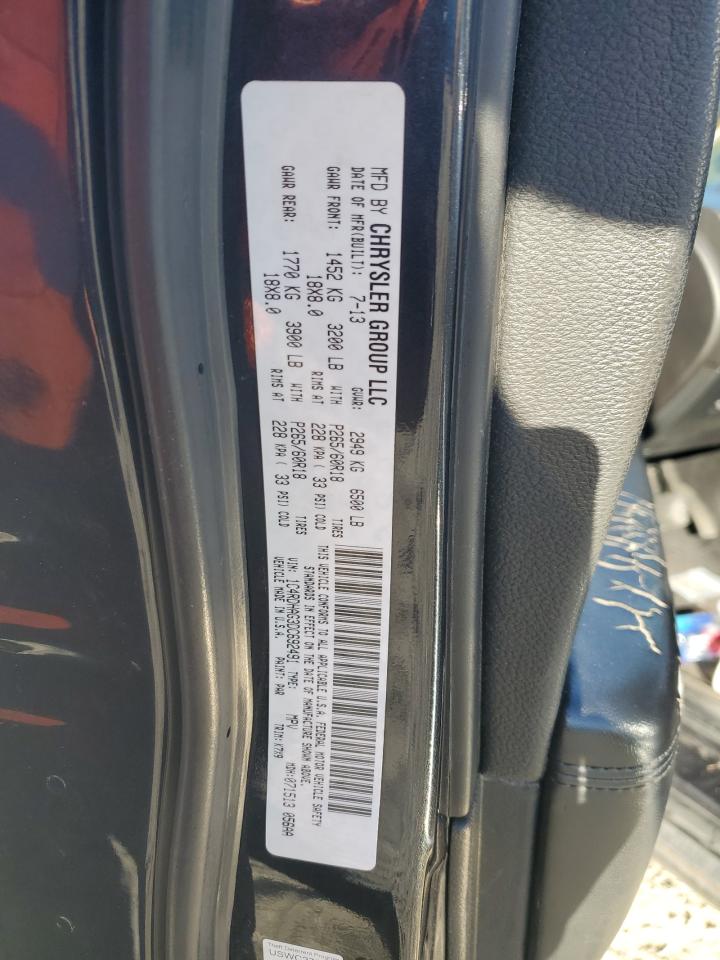 2013 Dodge Durango Sxt VIN: 1C4RDHAG3DC692491 Lot: 87180244