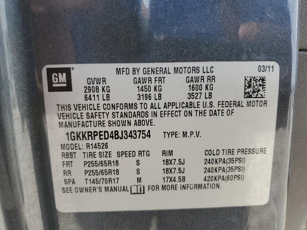 2011 GMC Acadia - Image 15
