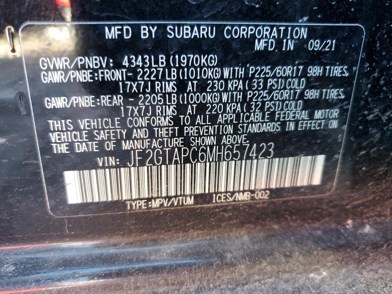 2021 Subaru XV - Image 15