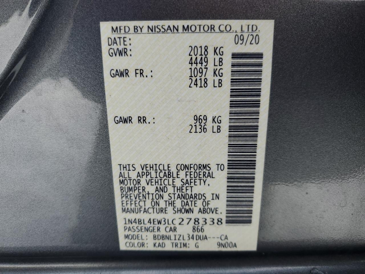 2020 Nissan Altima - Image 12