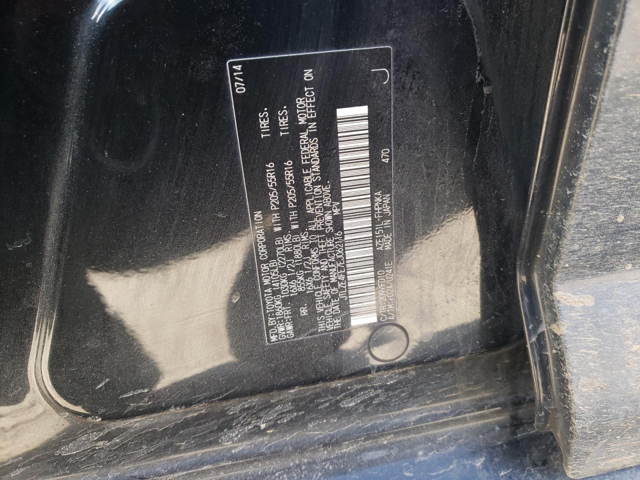 2014 Toyota Scion Xb VIN: JTLZE4FE7EJ062116 Lot: 42087145