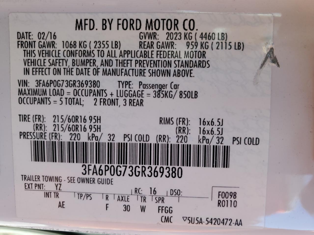 2016 Ford Fusion - Image 13