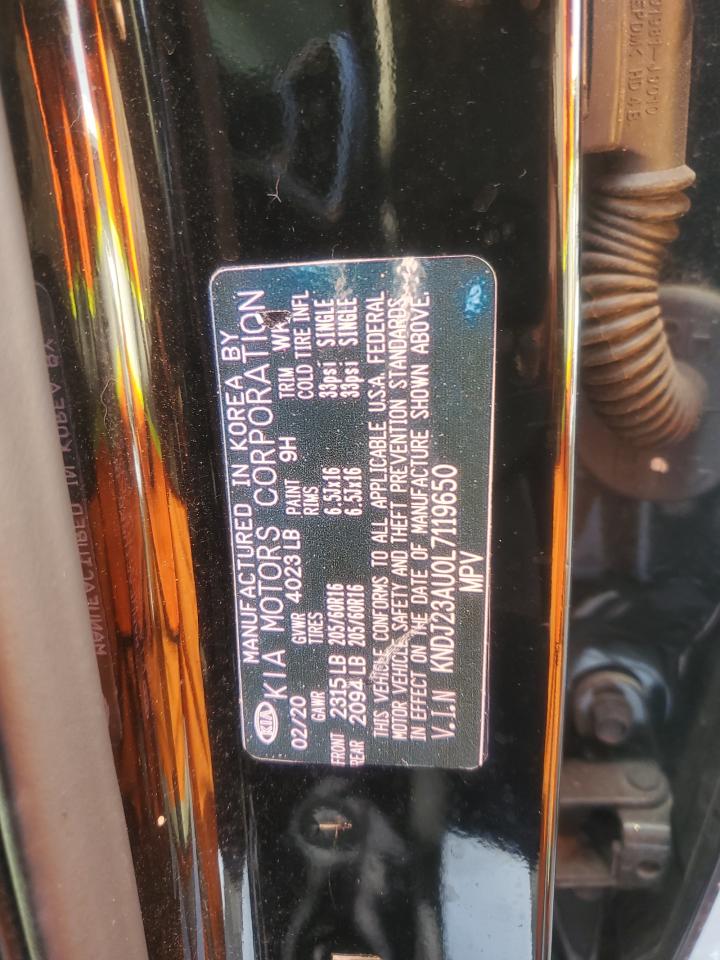 2020 Kia Soul Lx VIN: KNDJ23AU0L7119650 Lot: 41664135