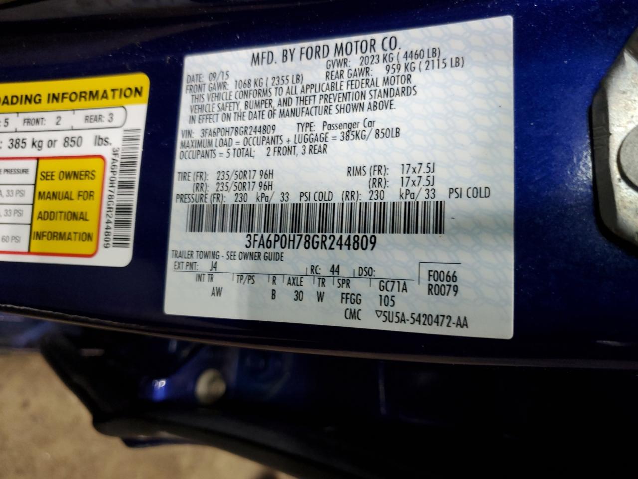 2016 Ford Fusion - Image 12