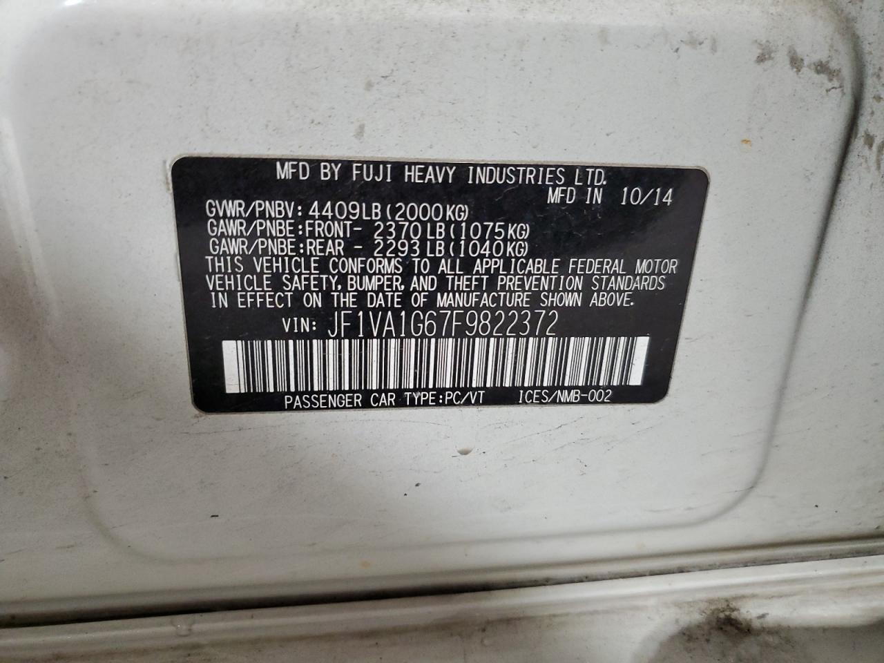2015 Subaru WRX - Image 12