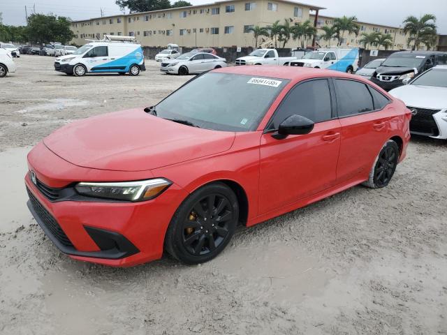  HONDA CIVIC 2022 Czerwony
