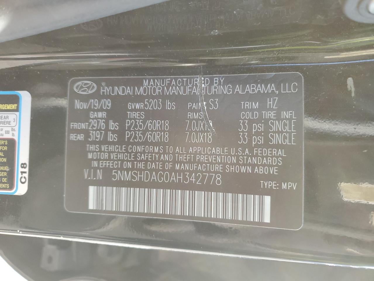2010 Hyundai Santa Fe - Image 13