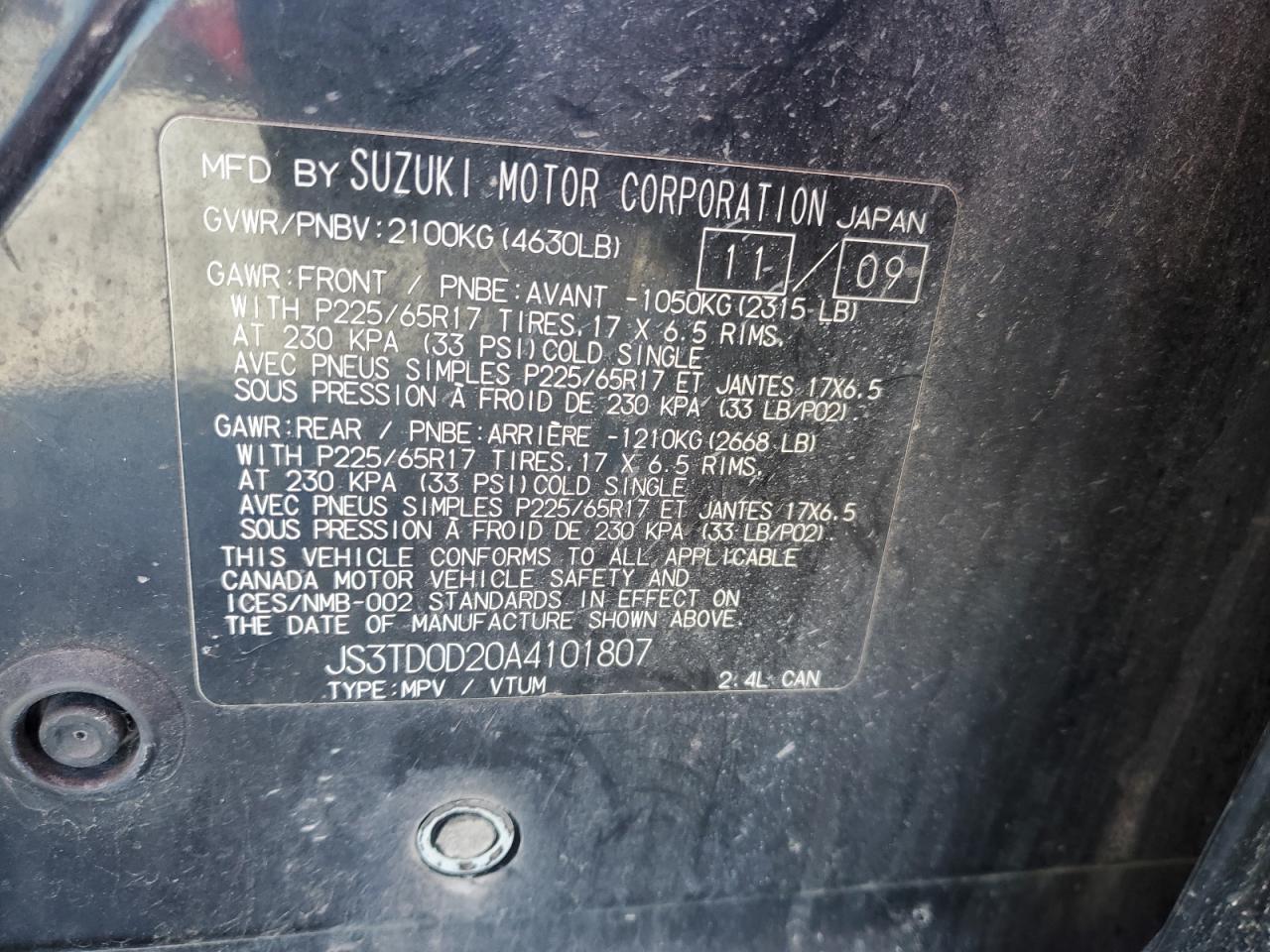 2010 Suzuki Grand Vitara - Image 12