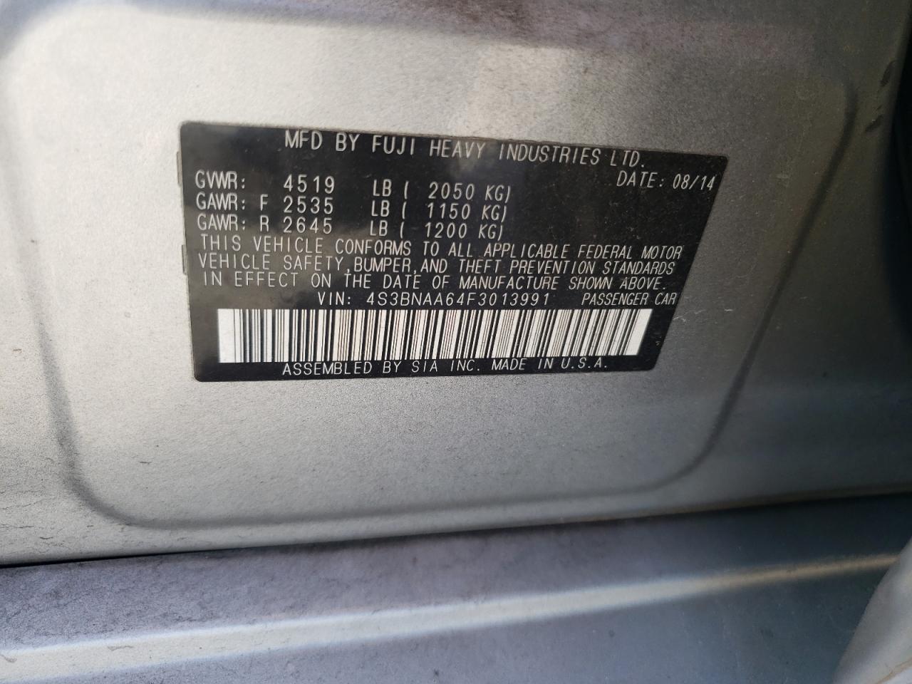 2015 Subaru Legacy - Image 12