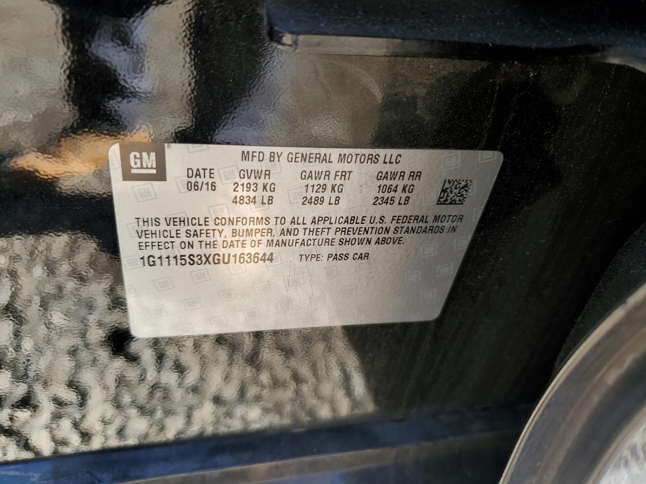 2016 Chevrolet Impala - Image 12