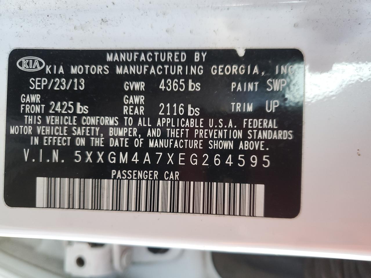 2014 Kia Optima - Image 15