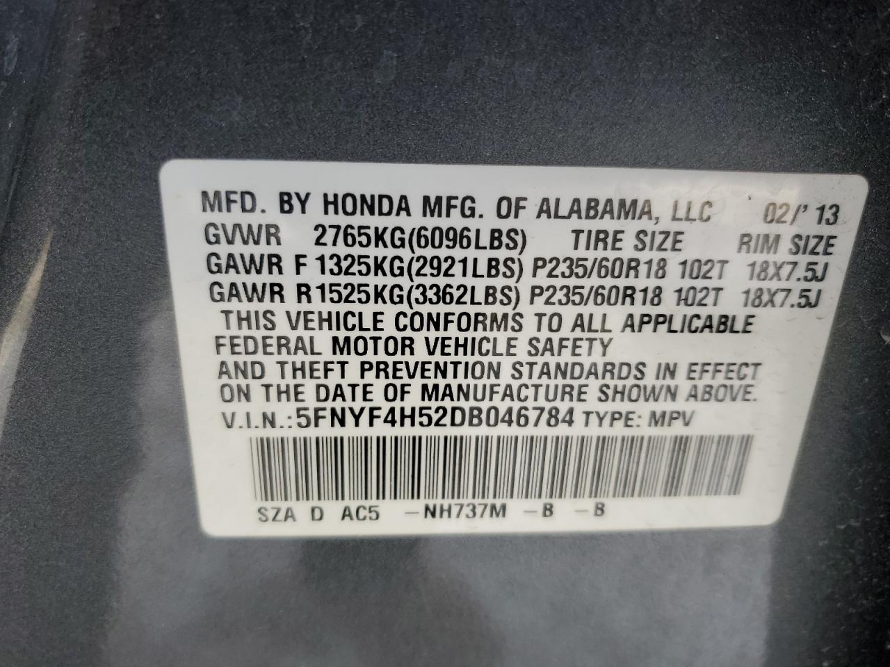 2013 Honda Pilot - Image 13