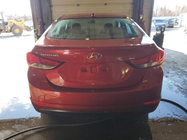  HYUNDAI ELANTRA 2014 Czerwony