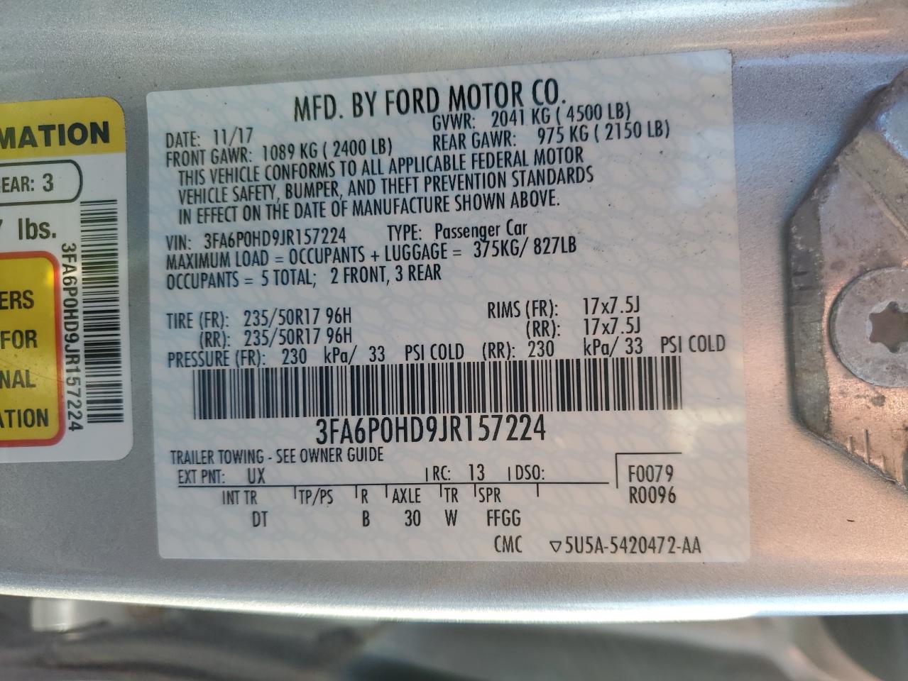 2018 Ford Fusion - Image 12