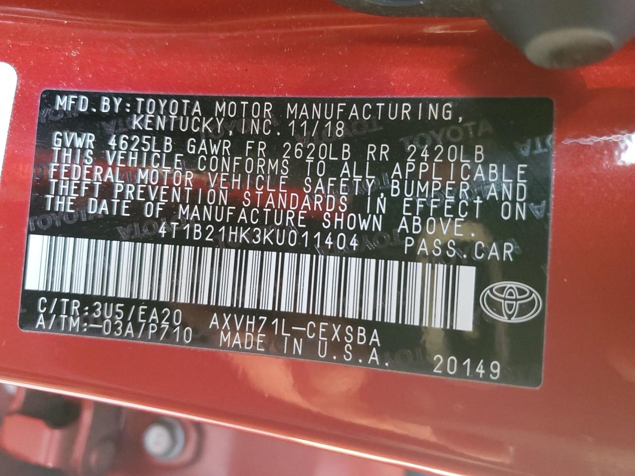 2019 Toyota Camry - Image 13