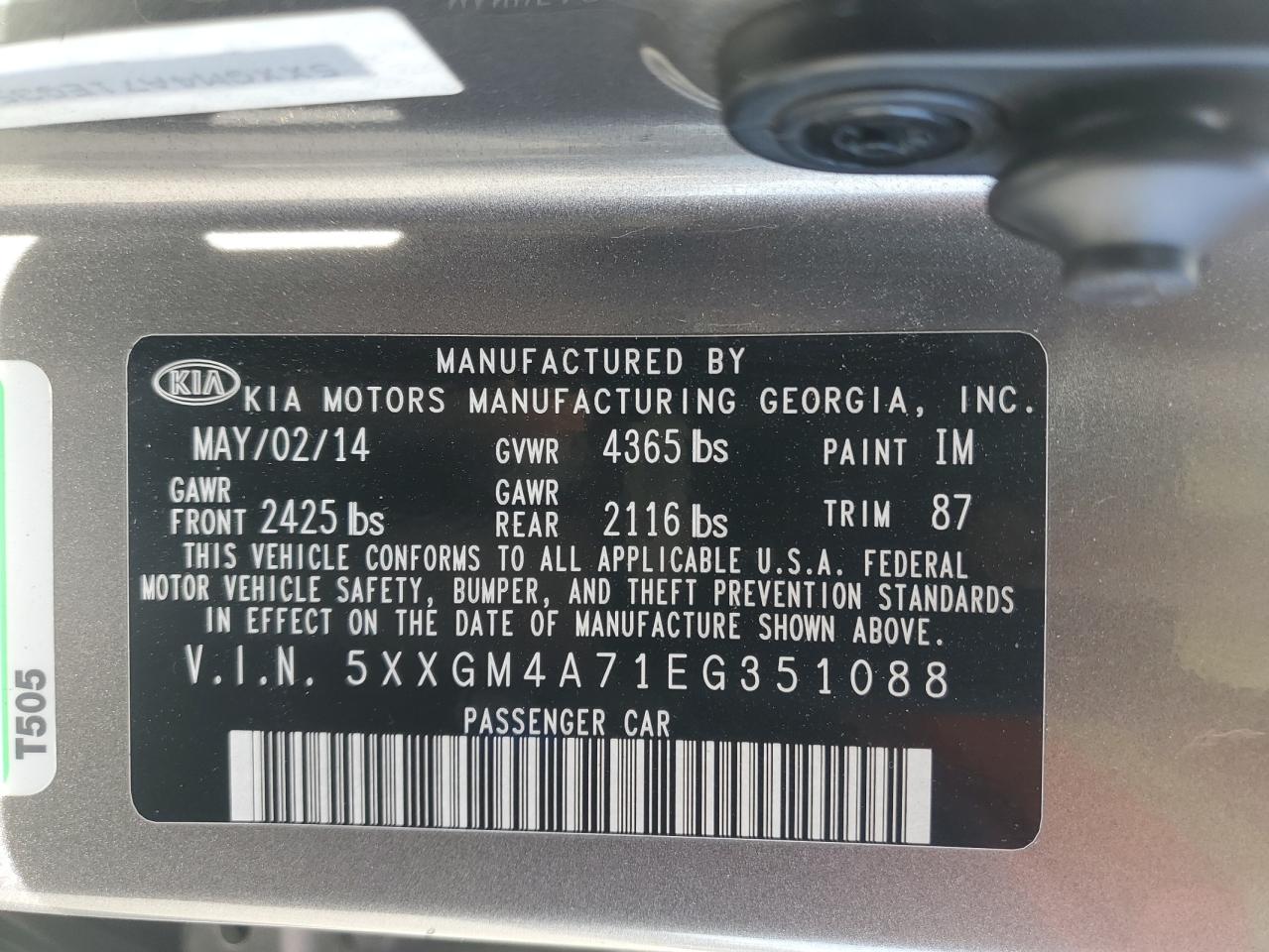 2014 Kia Optima - Image 14