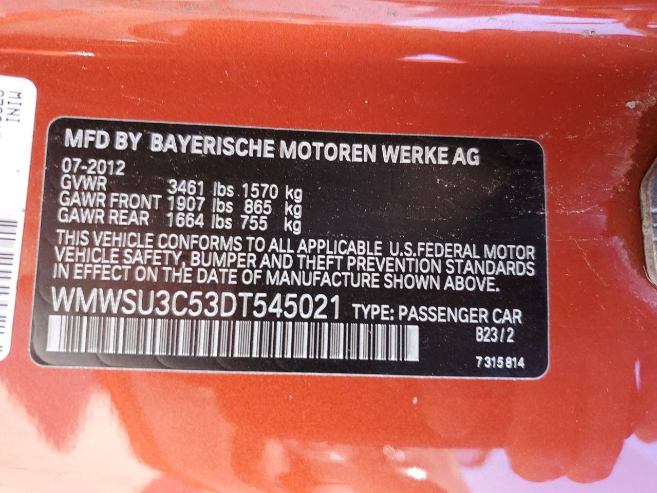 2013 MINI Cooper - Image 13