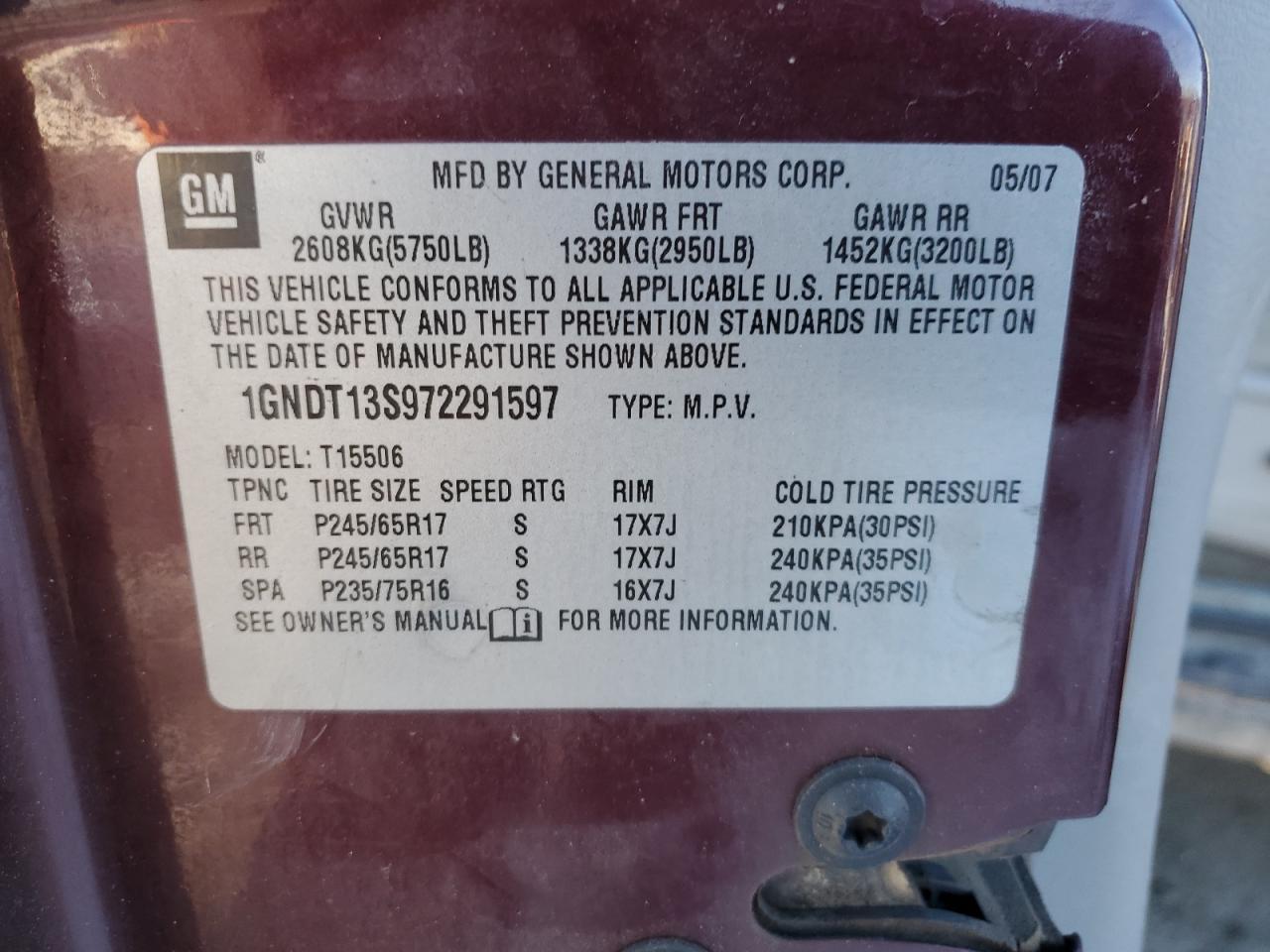 2007 Chevrolet TrailBlazer - Image 13