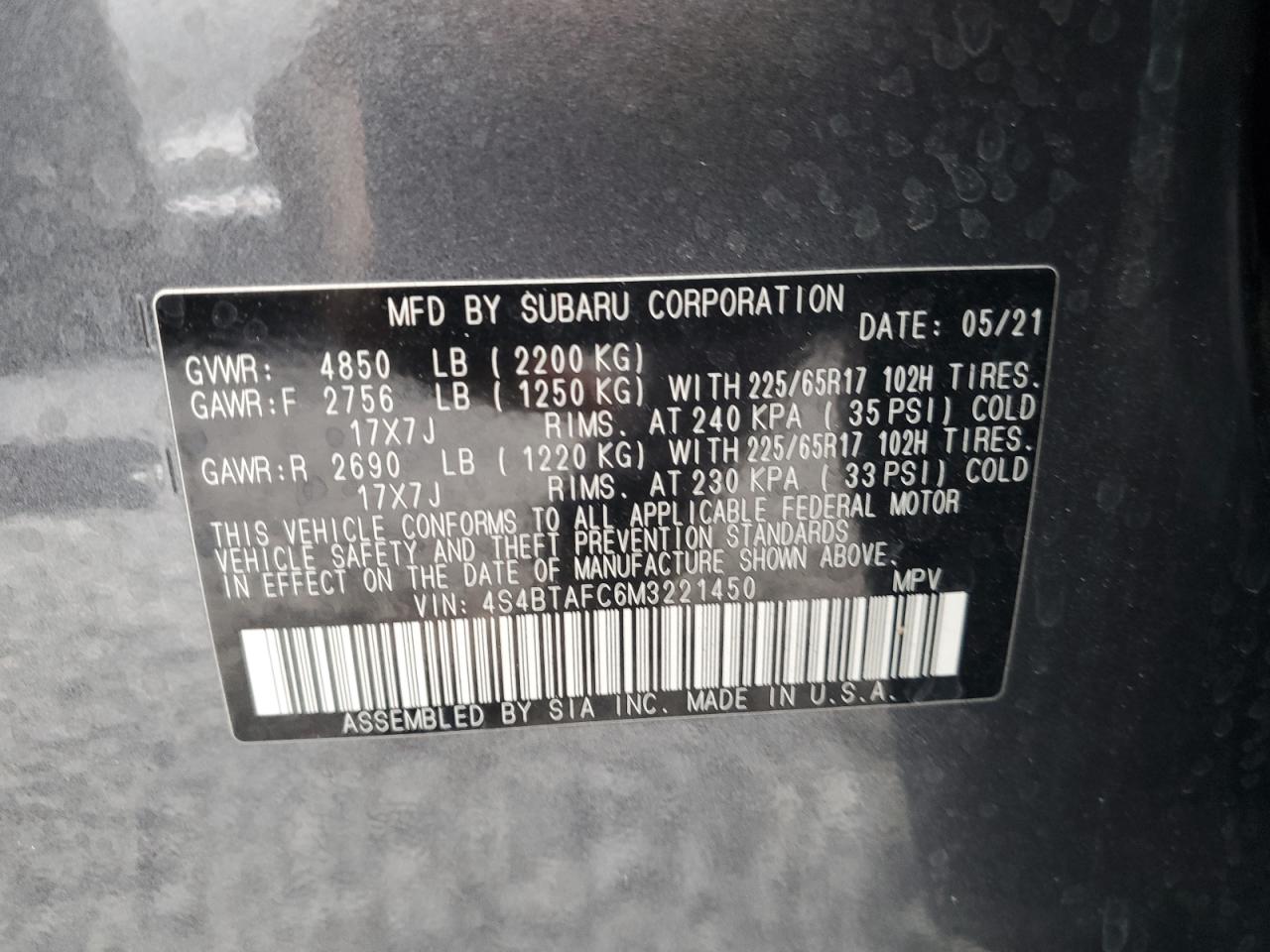 2021 Subaru Outback - Image 14