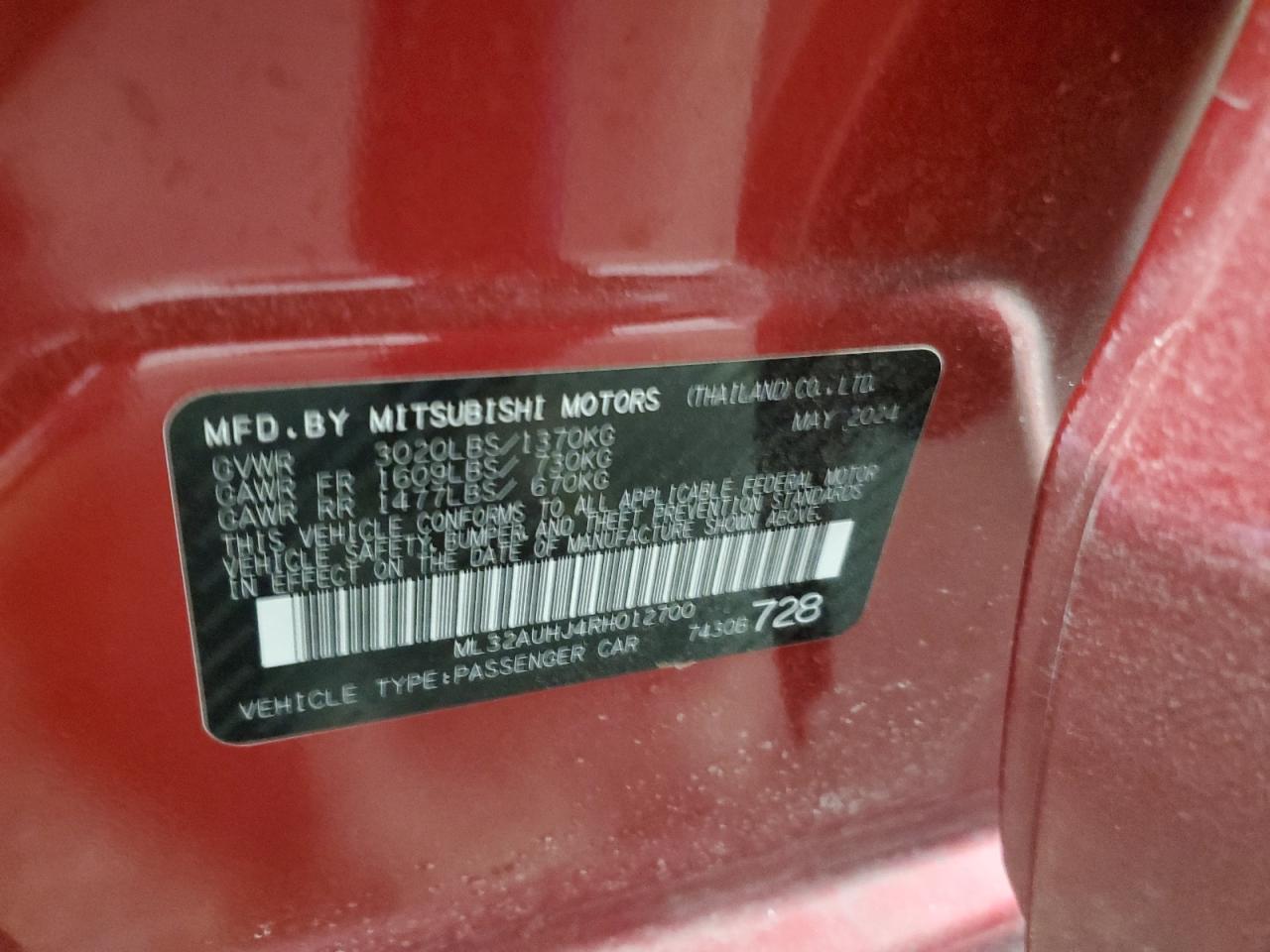 2024 Mitsubishi Mirage - Image 12