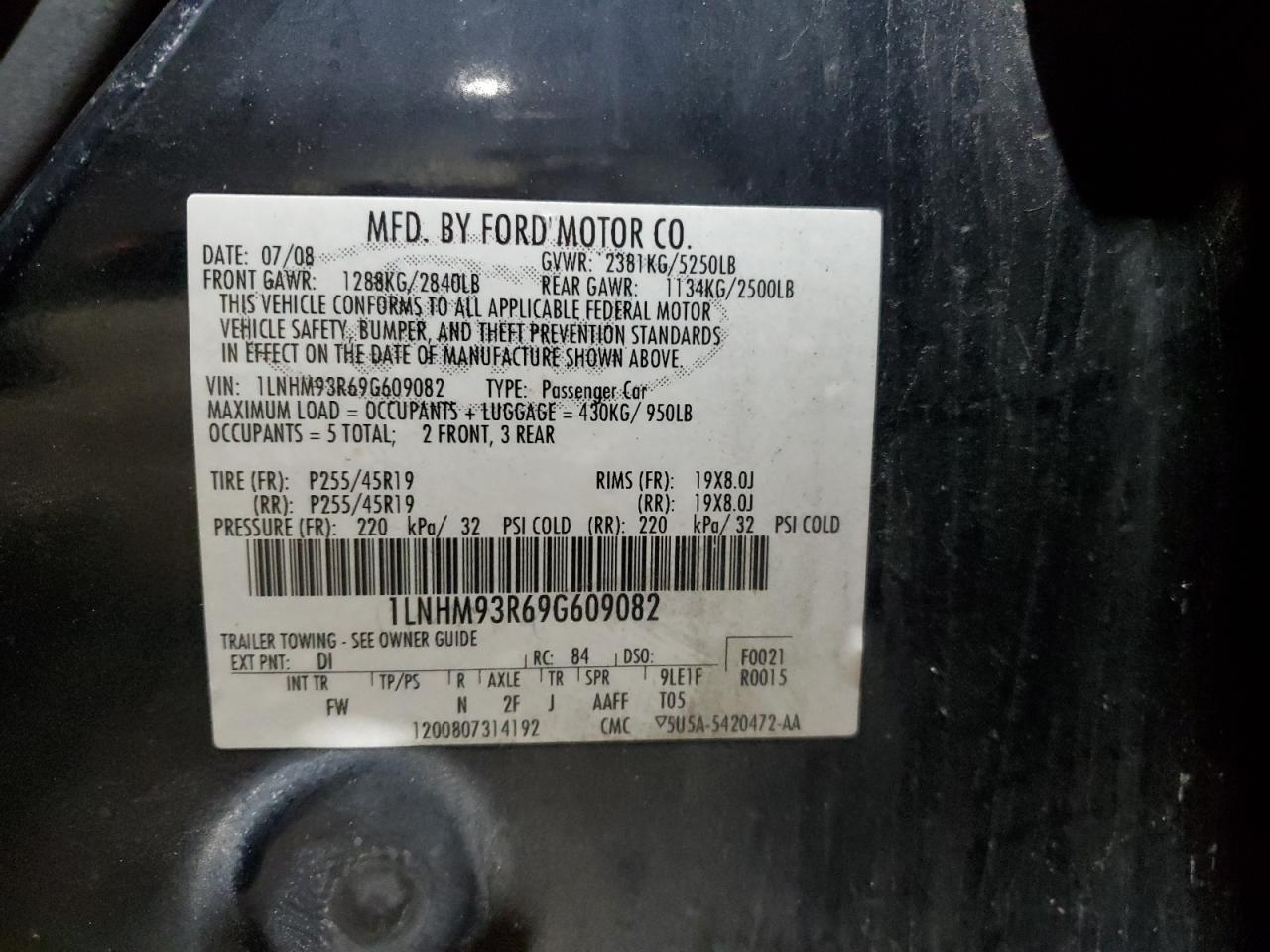 2009 Lincoln MKS - Image 12