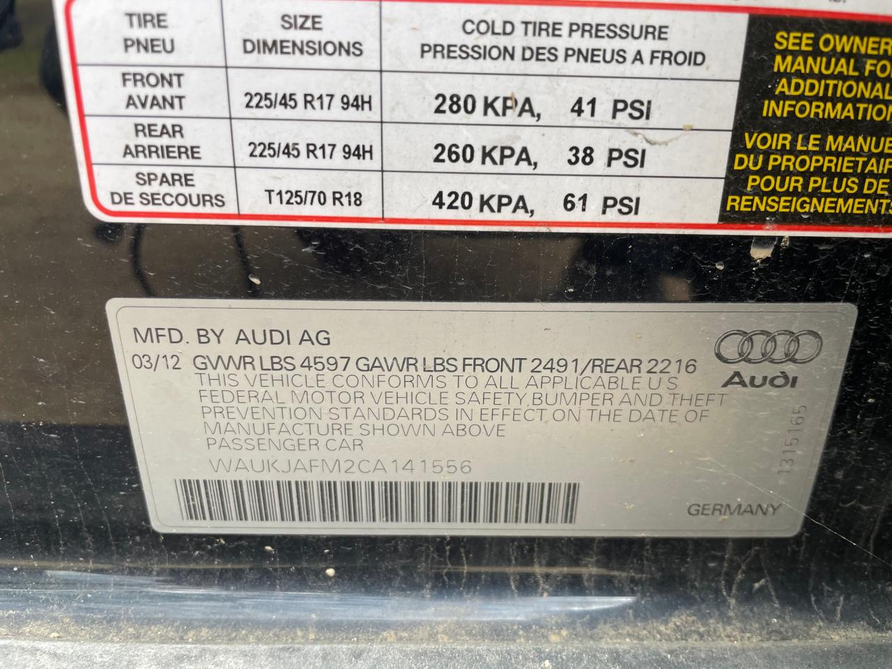 2012 Audi A3 - Image 10