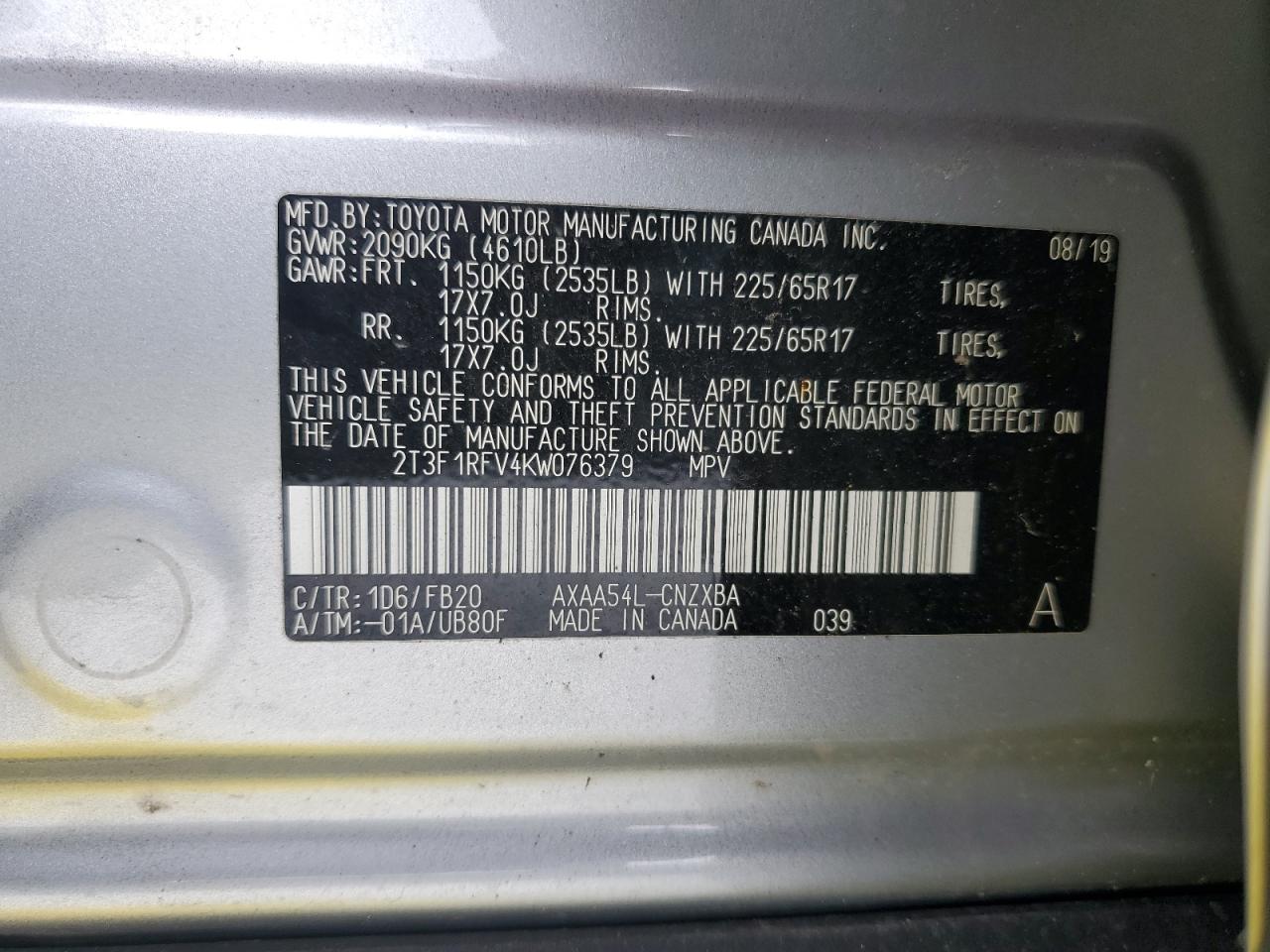 2019 Toyota RAV 4 - Image 14