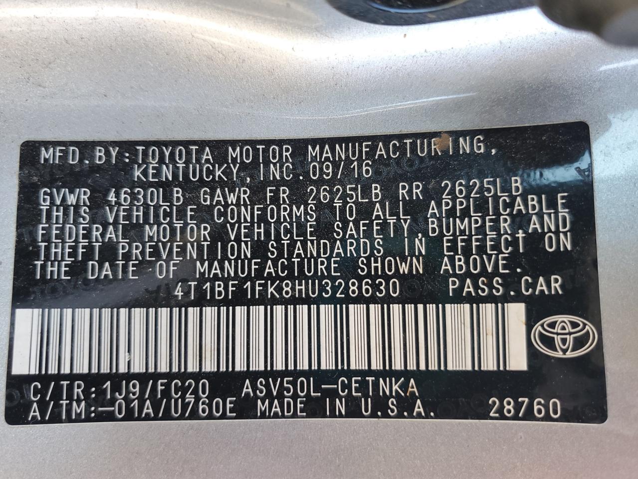 2017 Toyota Camry - Image 12