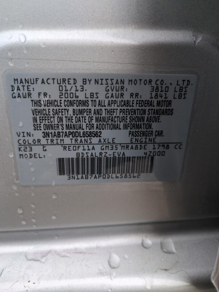 VIN 3N1AB7AP0DL658562 2013 NISSAN SENTRA no.12