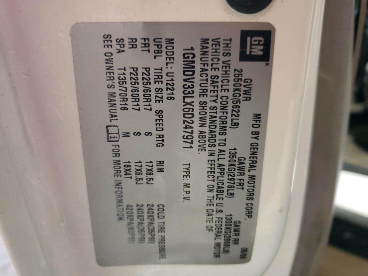 2006 Pontiac Montana - Image 13