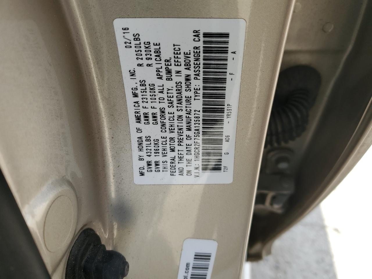 2016 Honda Accord - Image 14
