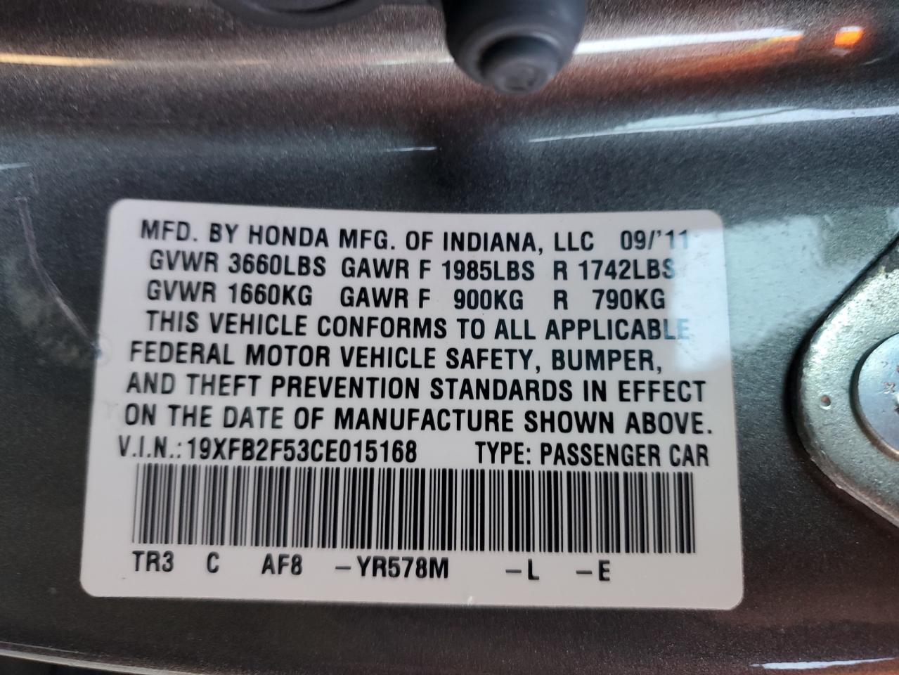 2012 Honda Civic - Image 12