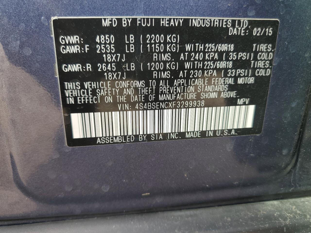 2015 Subaru Outback - Image 13