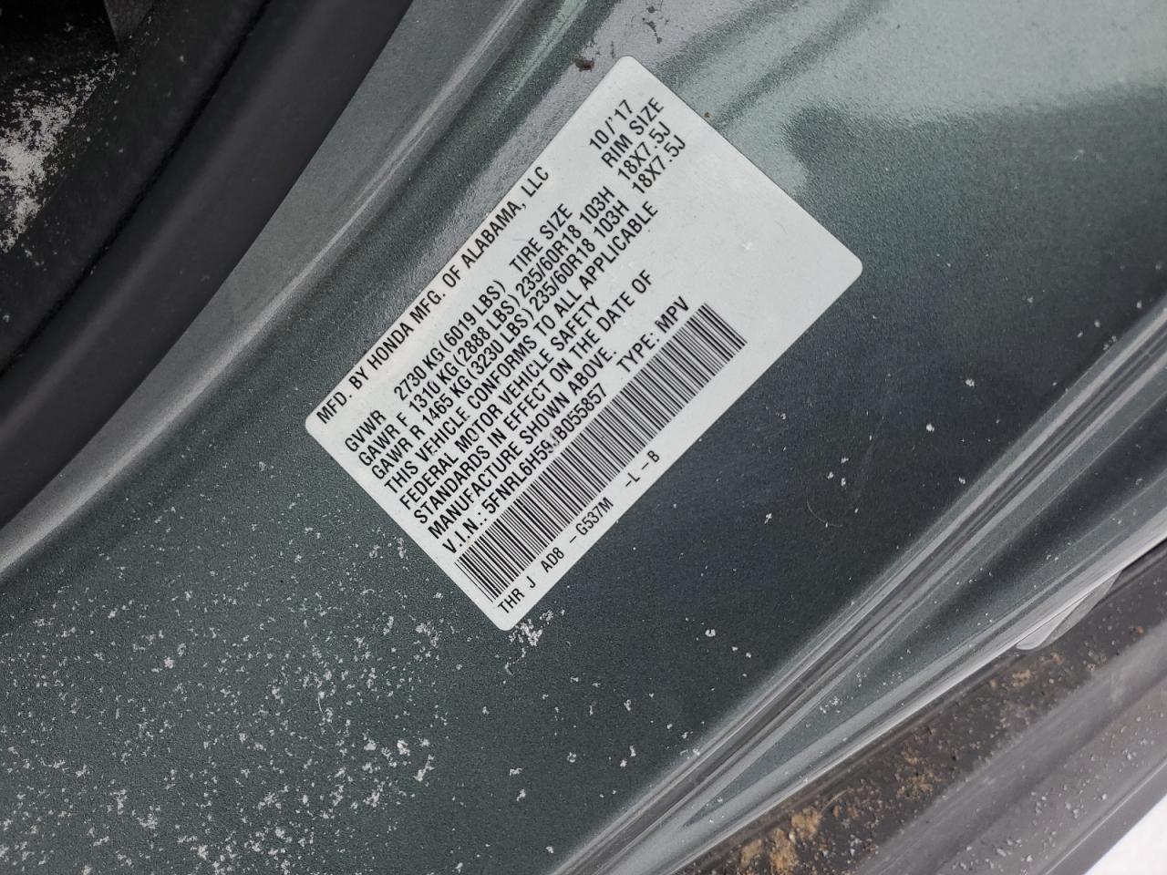 2018 Honda Odyssey - Image 13