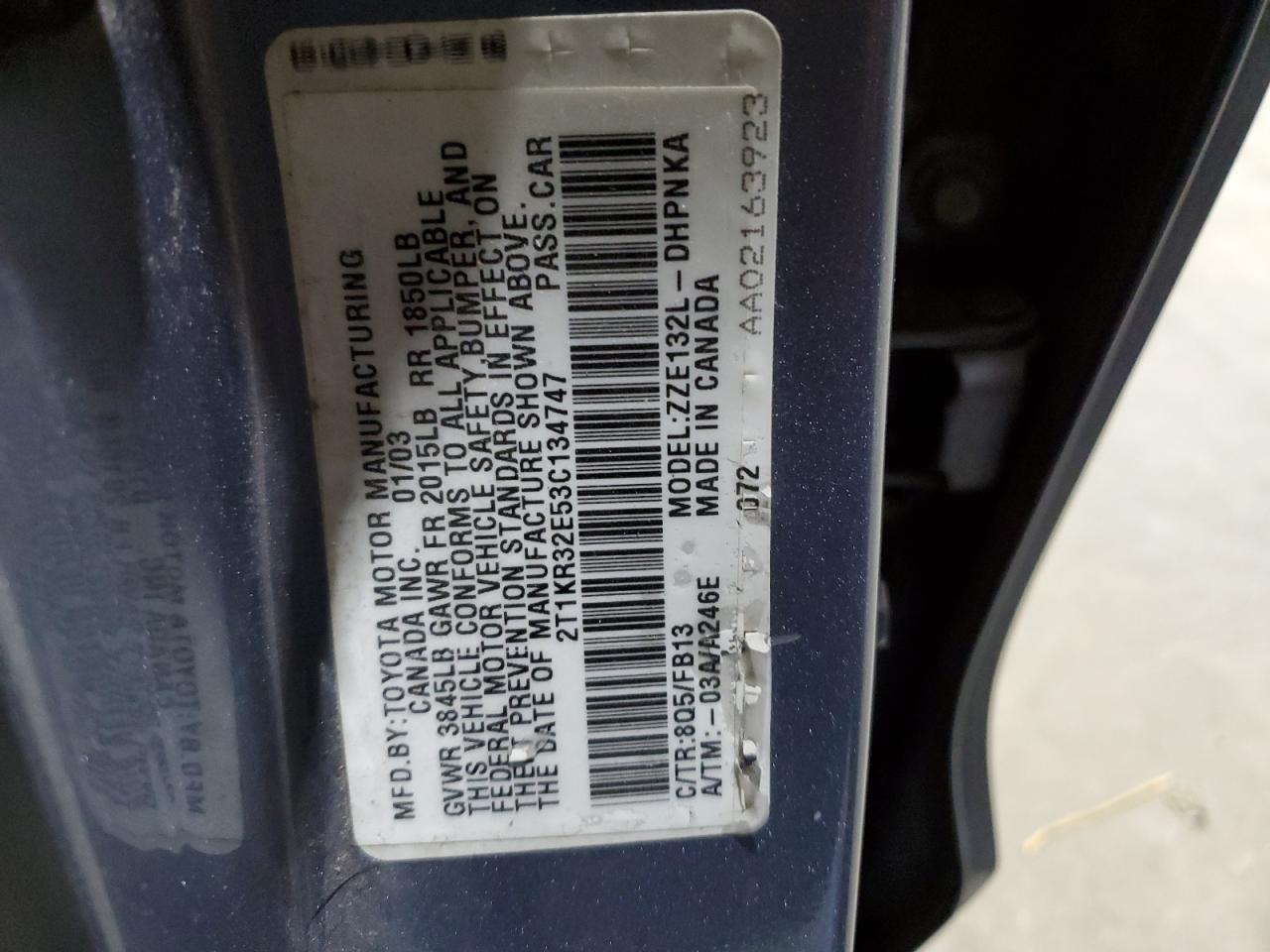 2003 Toyota Corolla - Image 12