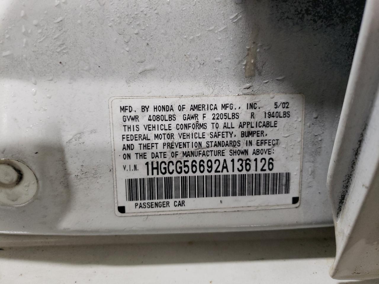 2002 Honda Accord - Image 12