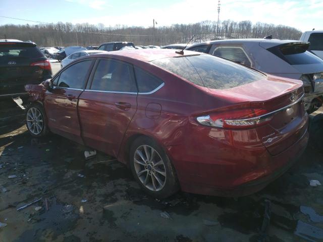  FORD FUSION 2017 Czerwony