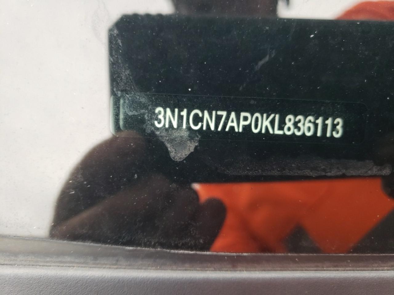 3N1CN7AP0KL836113 NISSAN VERSA 2019