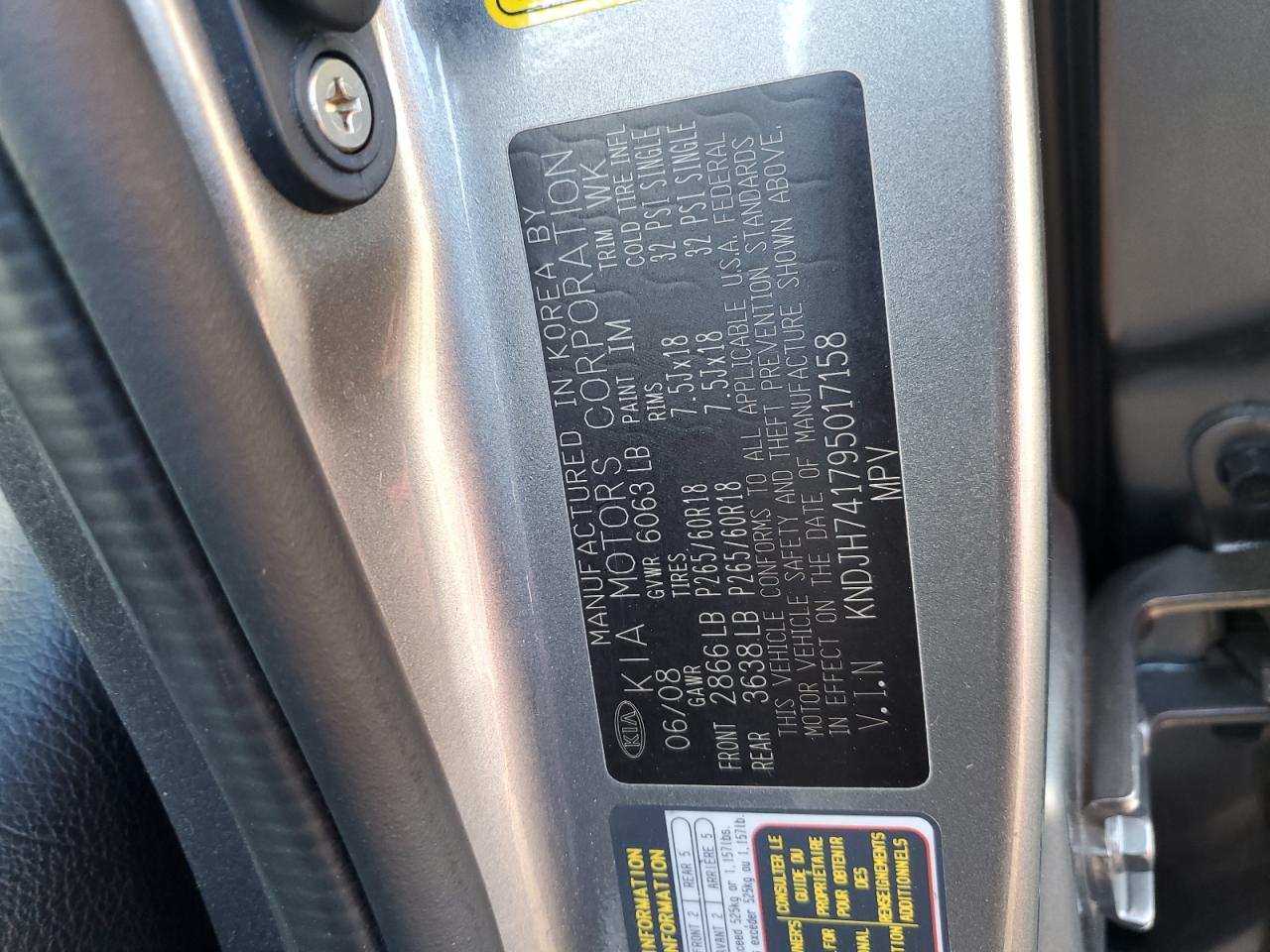 2009 Kia Mohave (Borrego) - Image 12