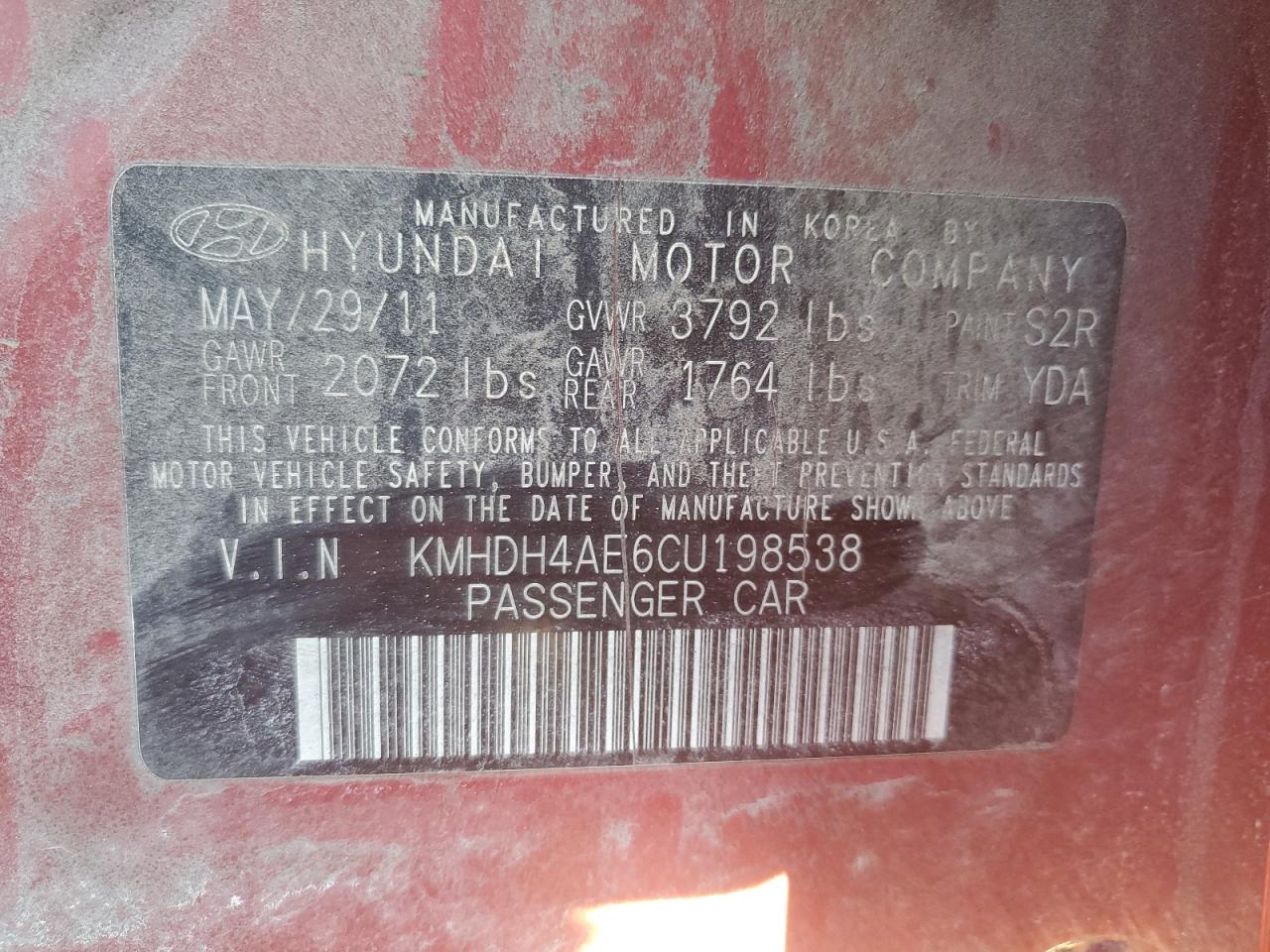 2012 Hyundai Elantra - Image 12