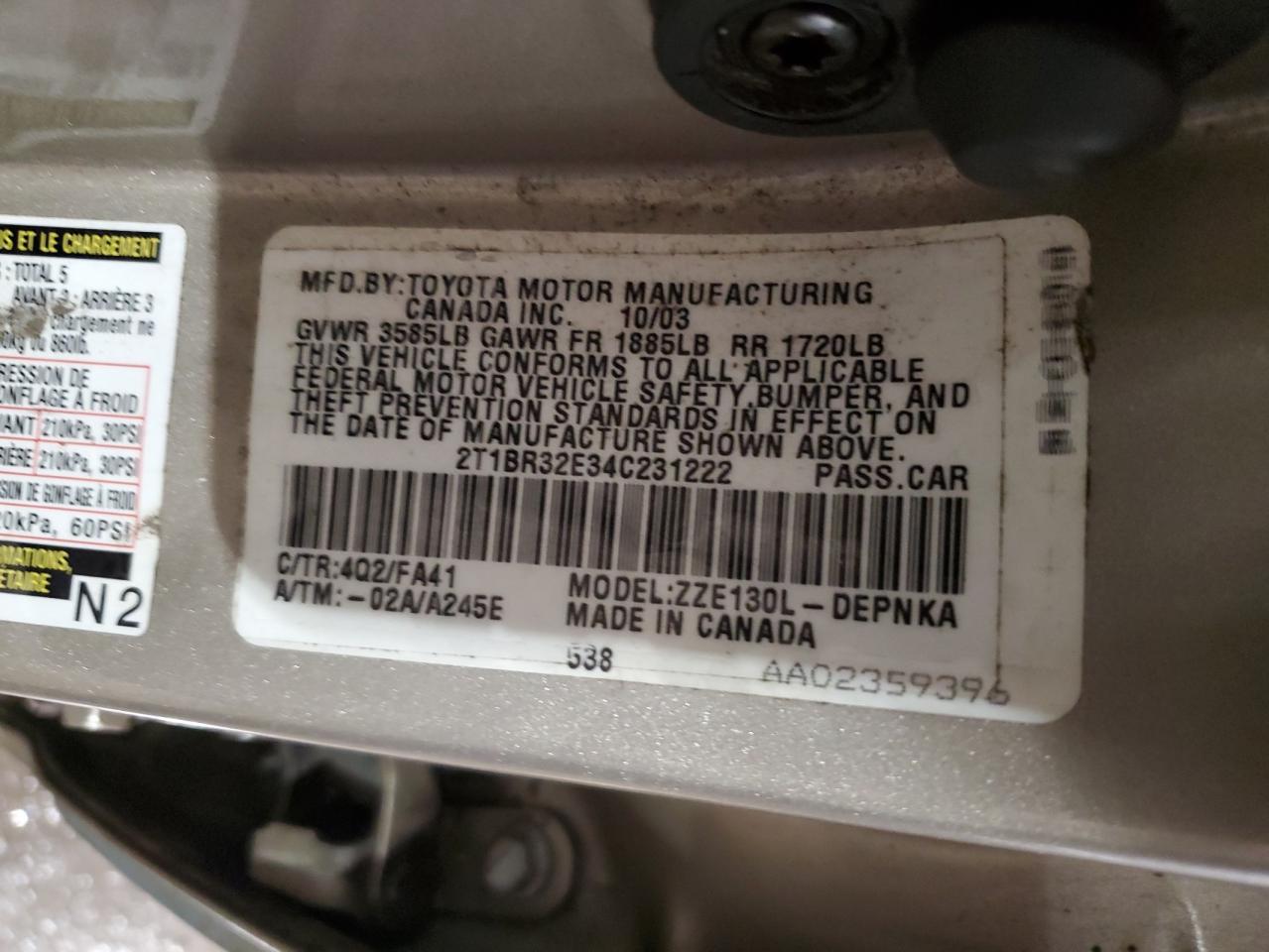 2004 Toyota Corolla - Image 12
