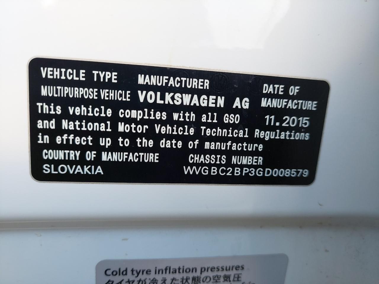 WVGBC2BP3GD008579 - 2016 VOLKSWAGEN TOUAREG TD - #42465305