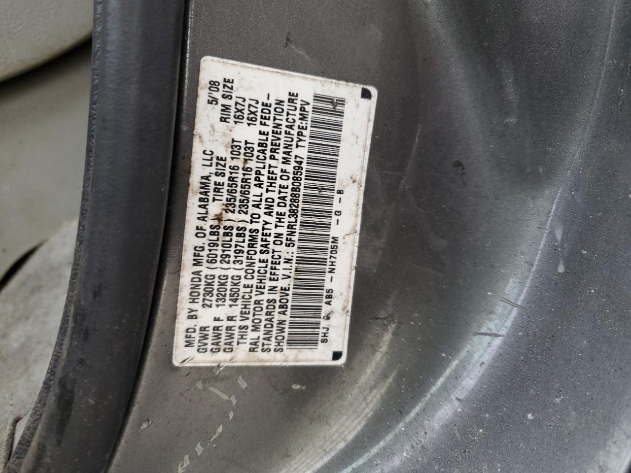 2008 Honda Odyssey - Image 15