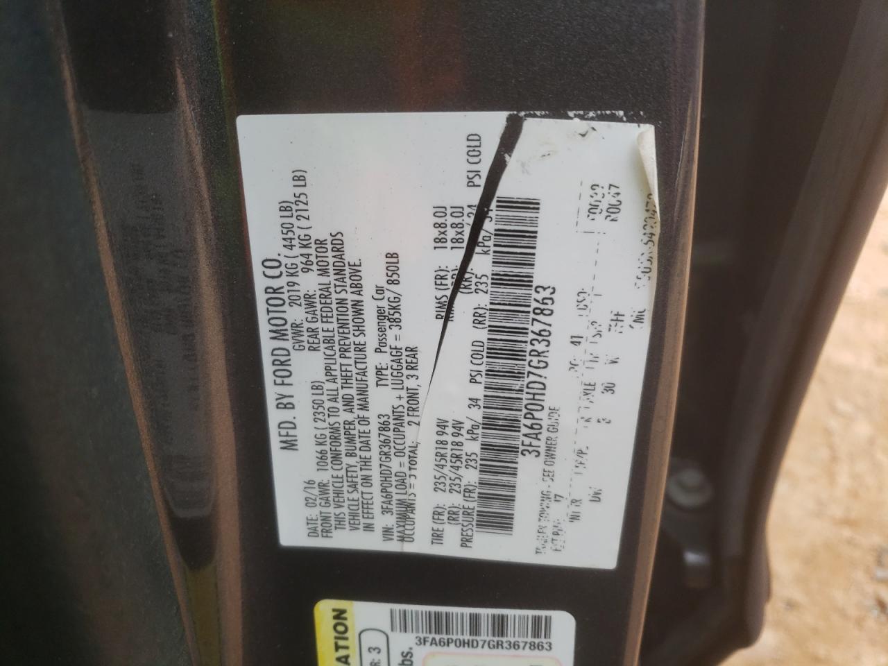 2016 Ford Fusion - Image 12