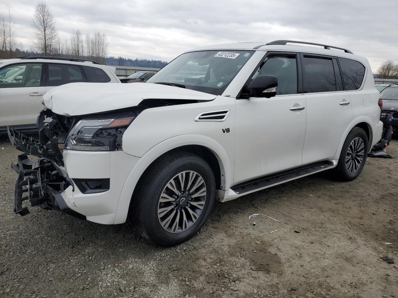 2022 Nissan Armada Sl للبيع في Arlington، WA - Front End