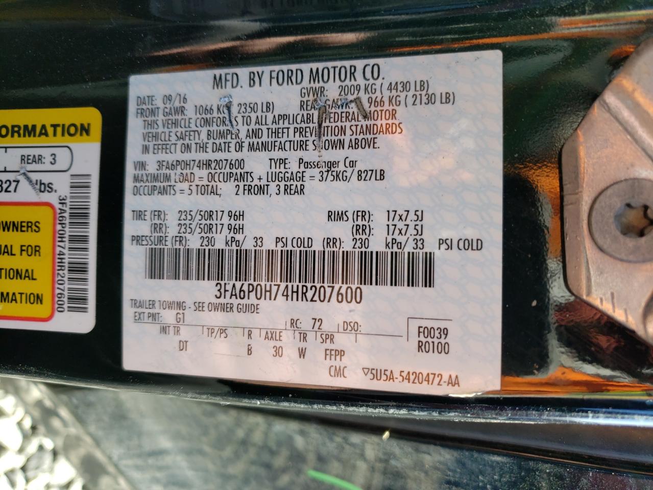 2017 Ford Fusion - Image 12